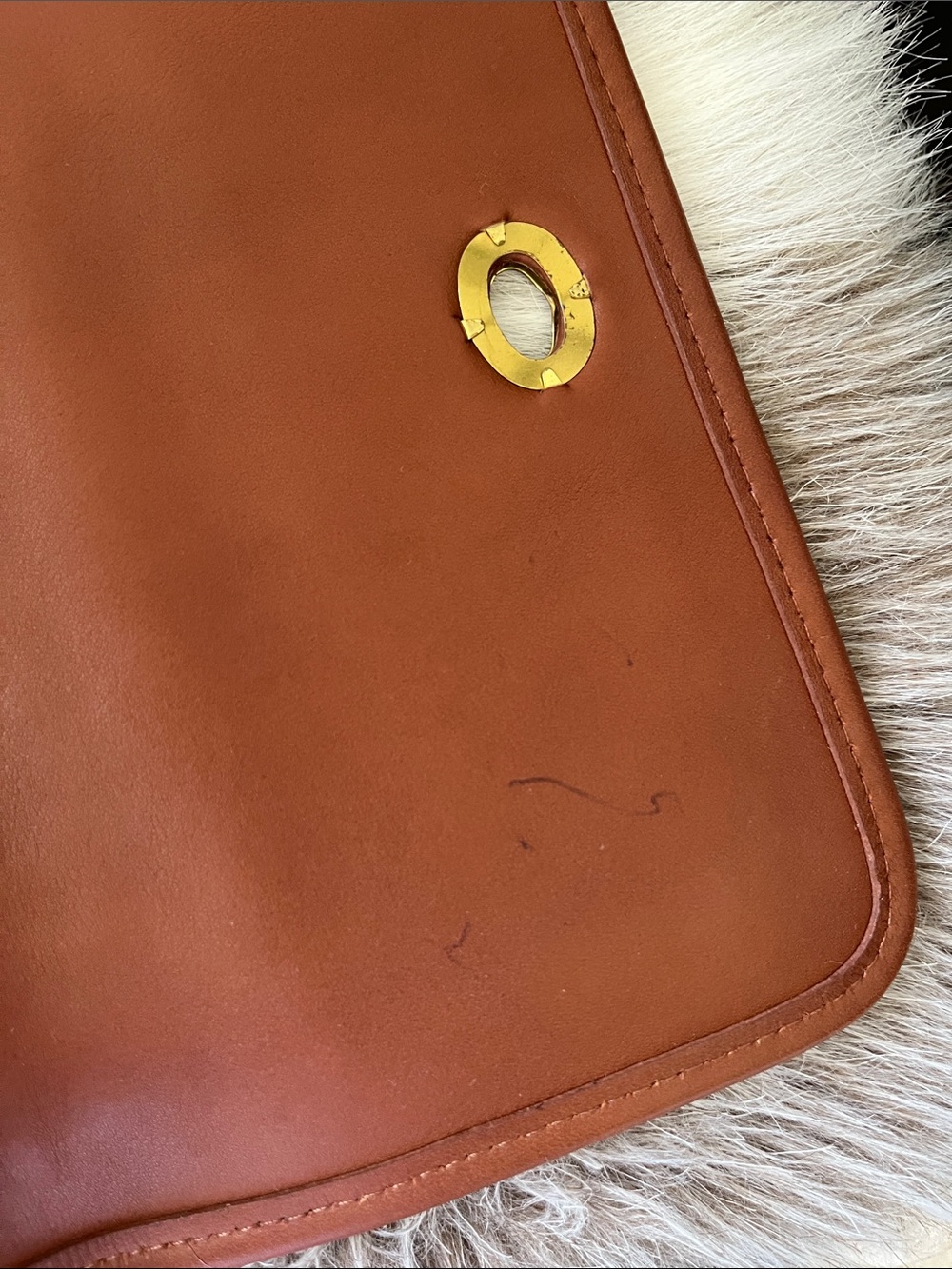 Vintage Coach 9870 Court Bag in British Tan - No Hangtag - Picture 10 of 16
